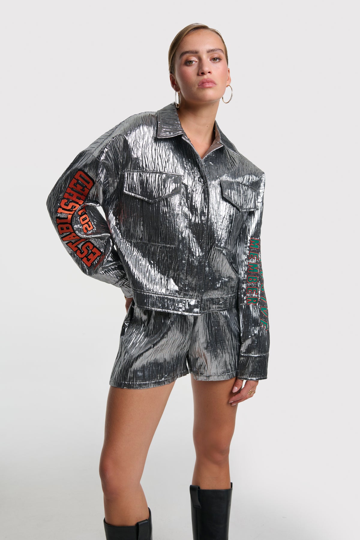 SILVER ARTWORK JACKET