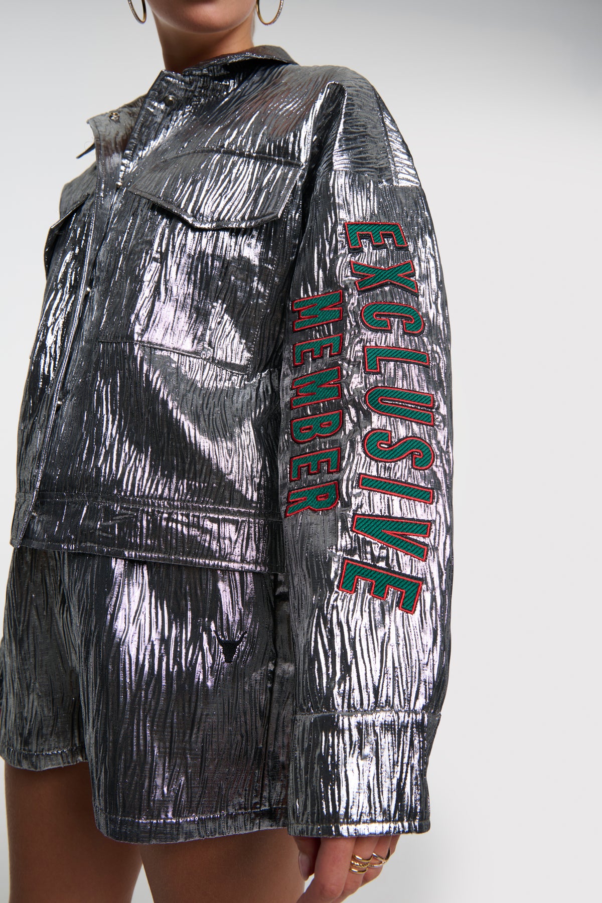 SILVER ARTWORK JACKET