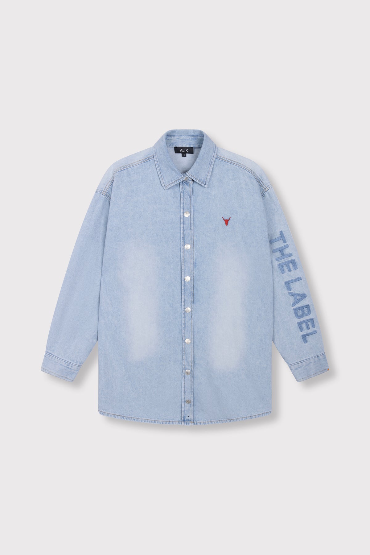DENIM OVERSIZED BLOUSE