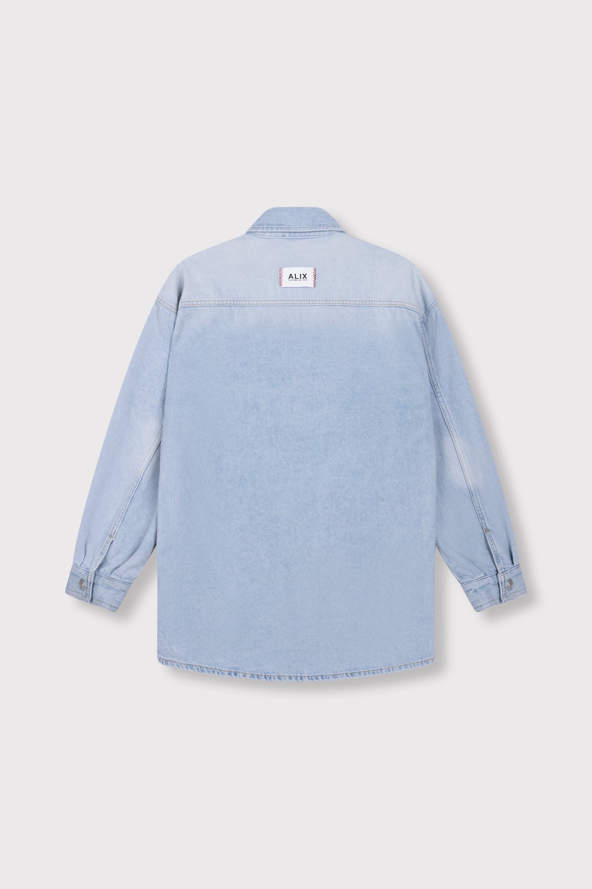 DENIM OVERSIZED BLOUSE