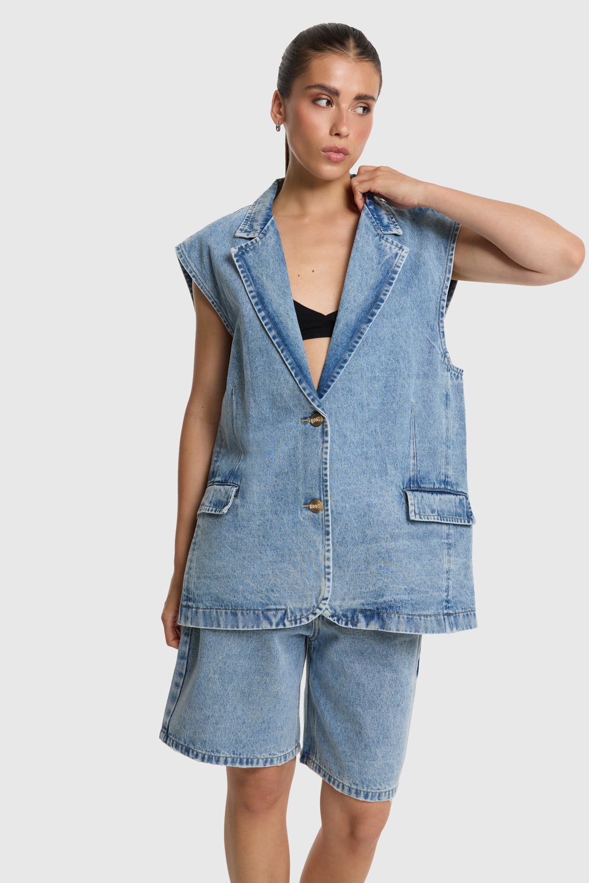 DENIM WAISTCOAT
