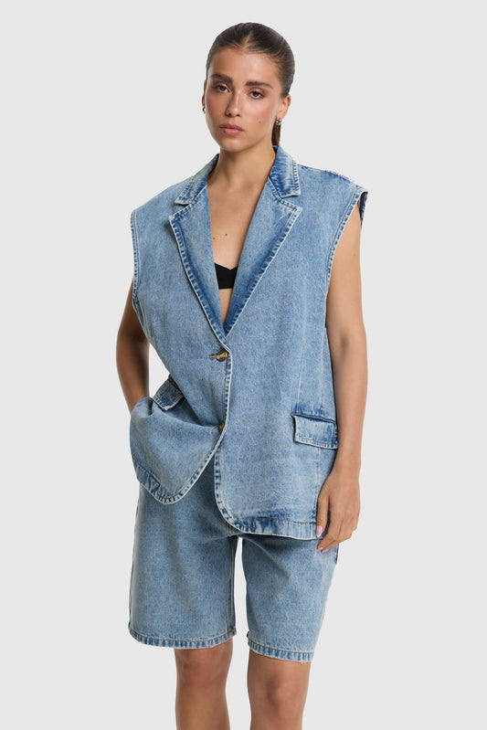 DENIM WAISTCOAT