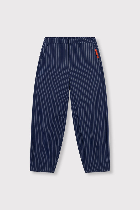 STRIPED BARREL PANTS