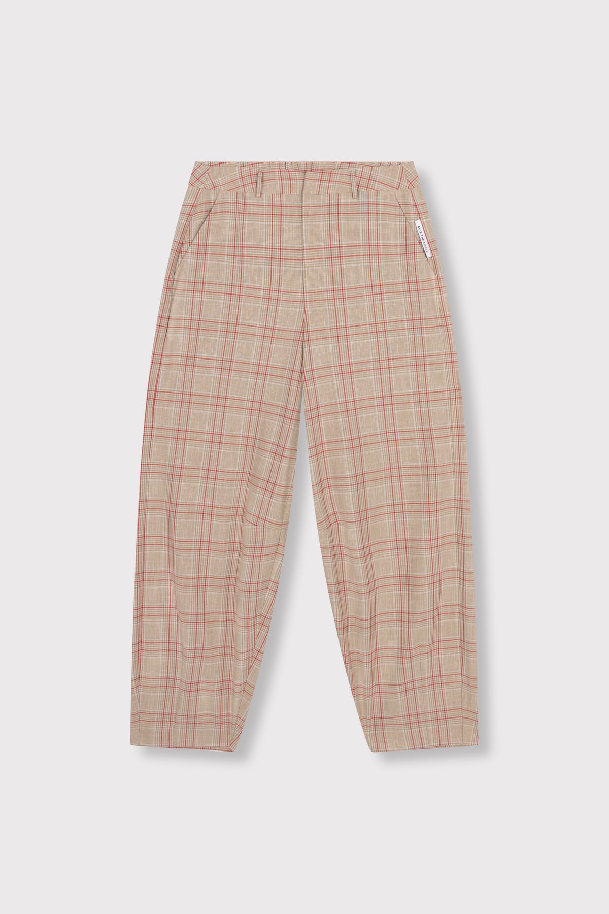 BARREL CHECK PANTS