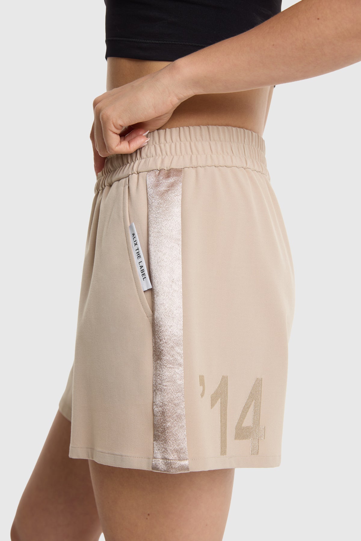 SHINY TAPE SHORTS