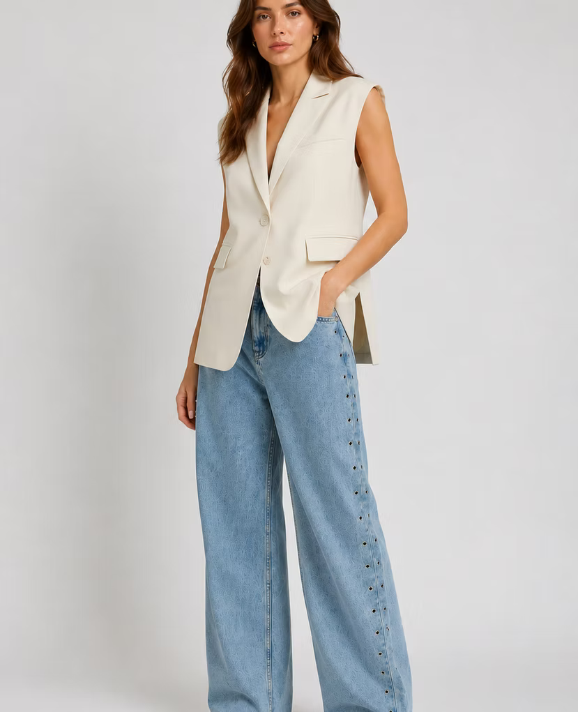 SLEEVELESS BLAZER