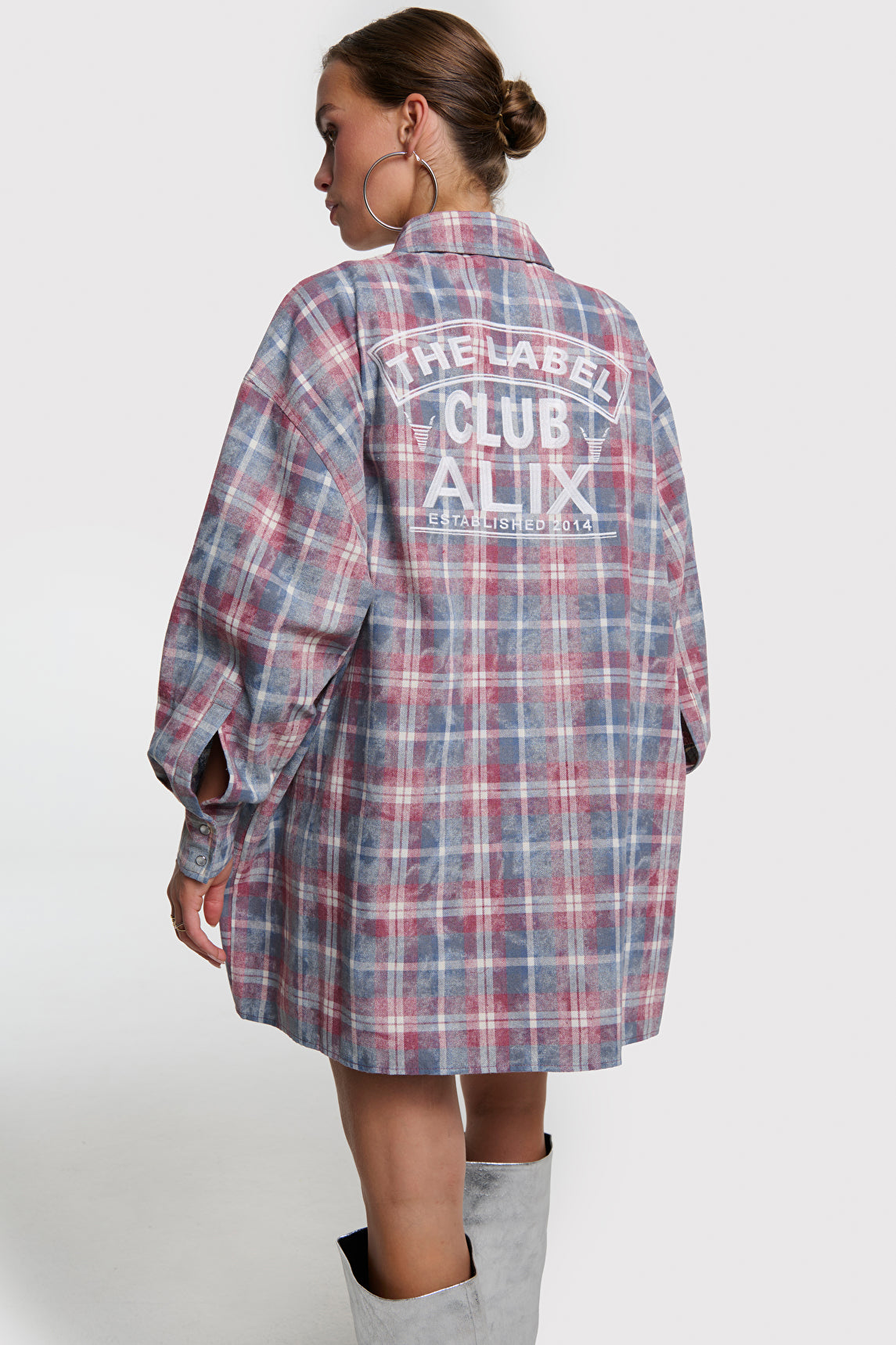 CHECKED DRESS