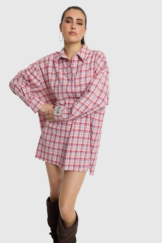 CHECK DRESS