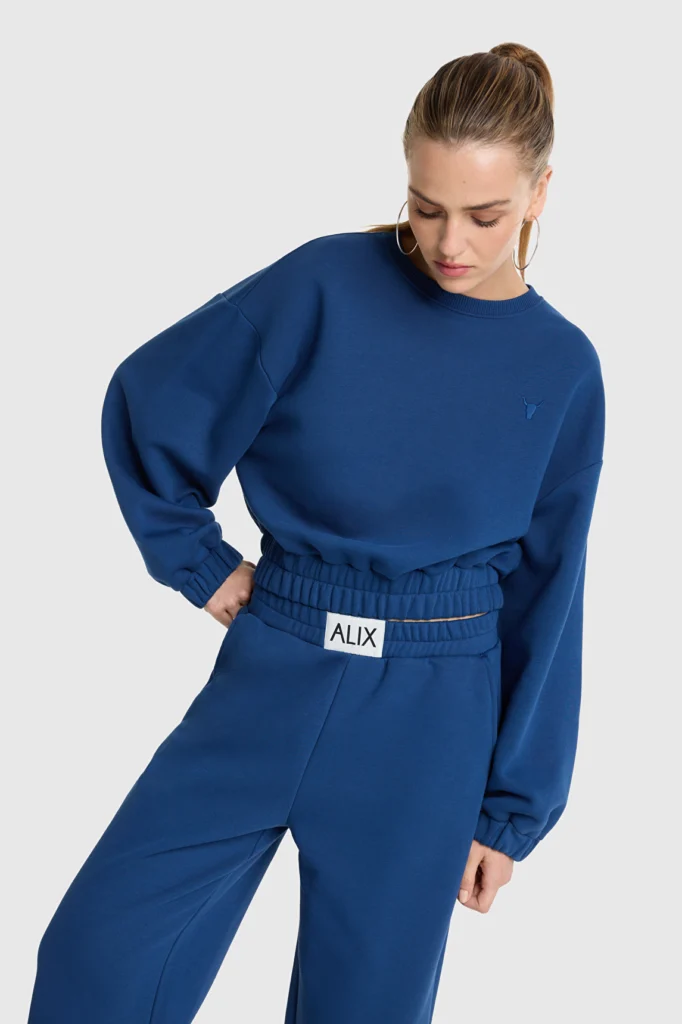 CROPPED LOGO SWEATER