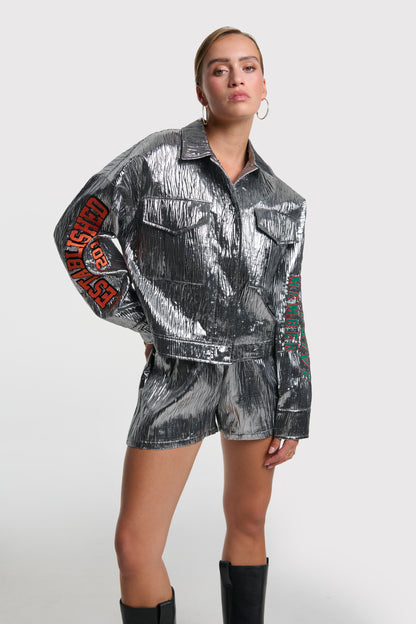 SILVER ARTWORK JACKET