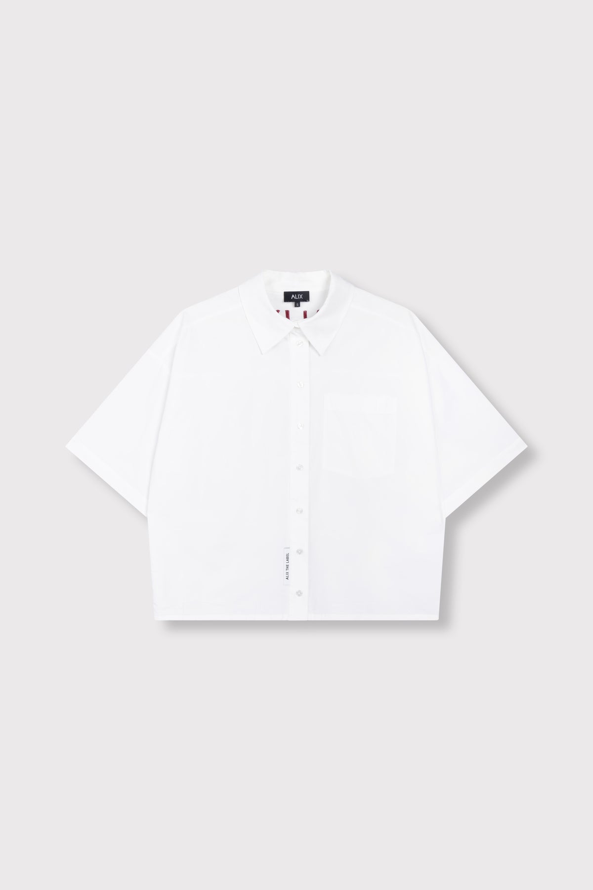 CLEAN POPLIN SHORTSLEEVE BLOUSE