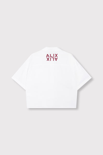 CLEAN POPLIN SHORTSLEEVE BLOUSE