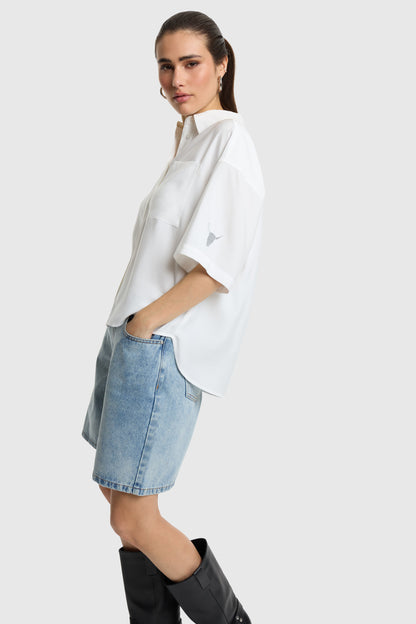 SHORT SLEEVE BLOUSE