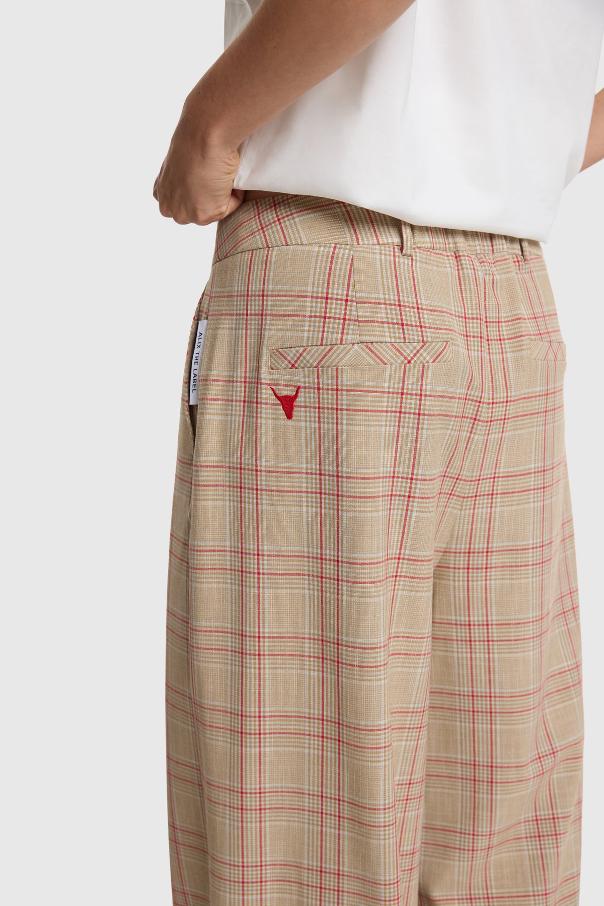 BARREL CHECK PANTS