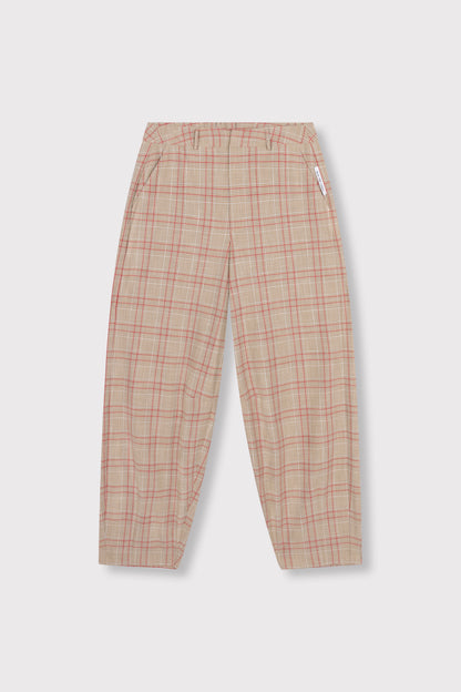BARREL CHECK PANTS