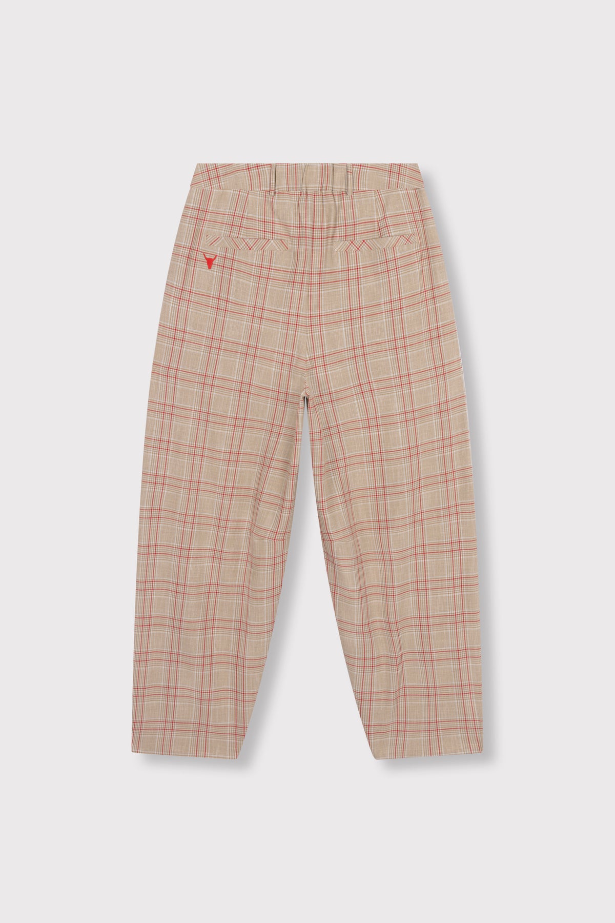 BARREL CHECK PANTS