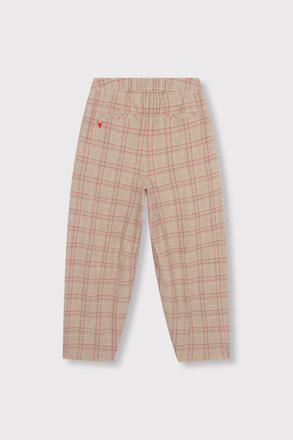 BARREL CHECK PANTS