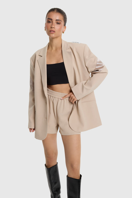 SHINY PANEL BLAZER