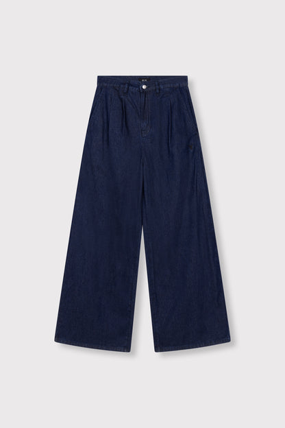 WIDE LEG DENIM PANTS