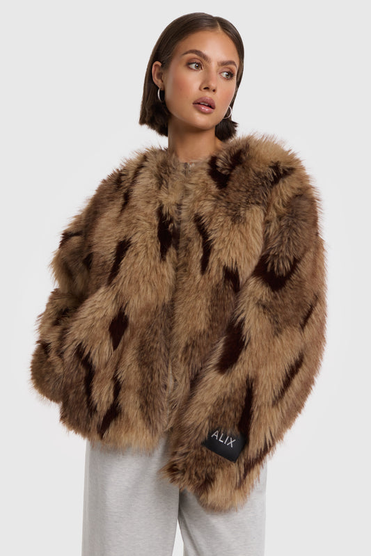 FAUX FUR COAT