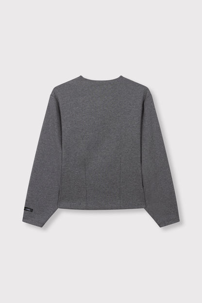 FITTED BALLOON SLEEVE TOP