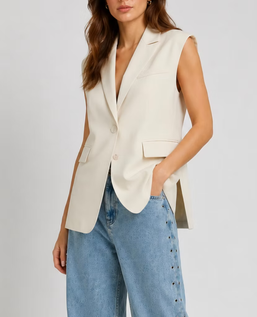 SLEEVELESS BLAZER