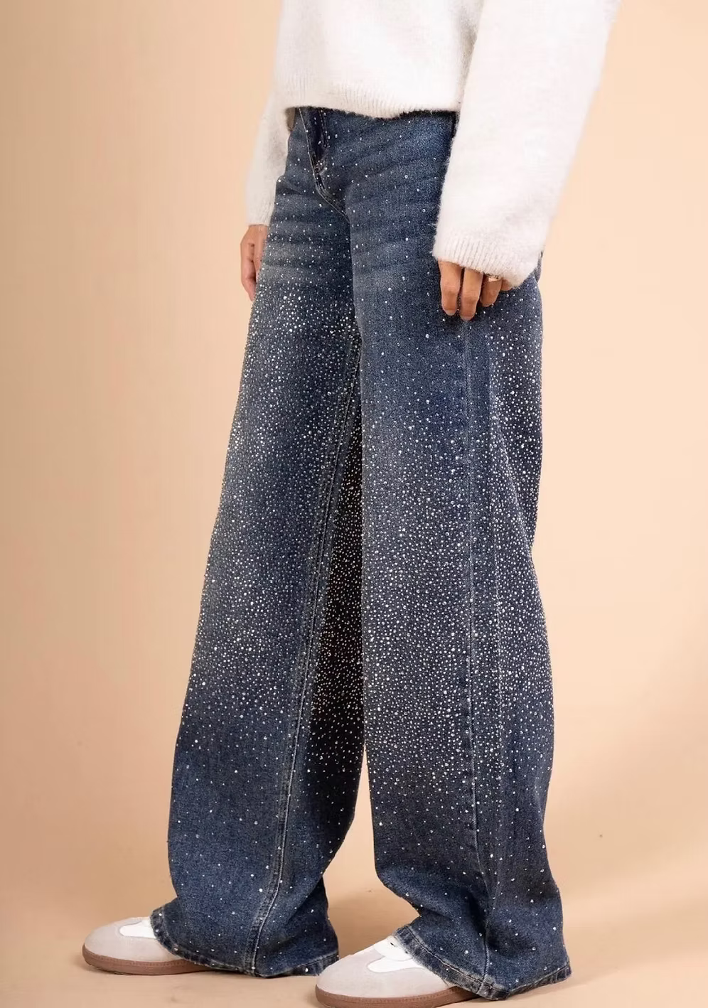 JEANS SILVER GLITTER