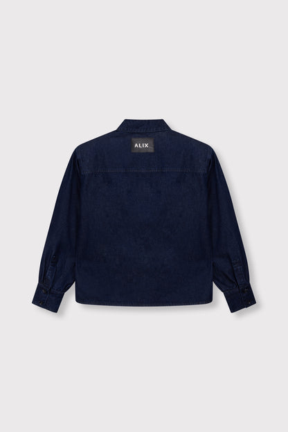 OVERSIZED DENIM BLOUSE