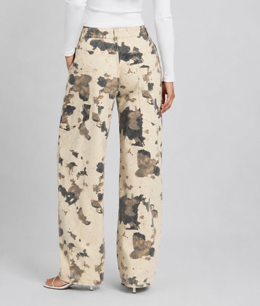 JEANS COW PRINT