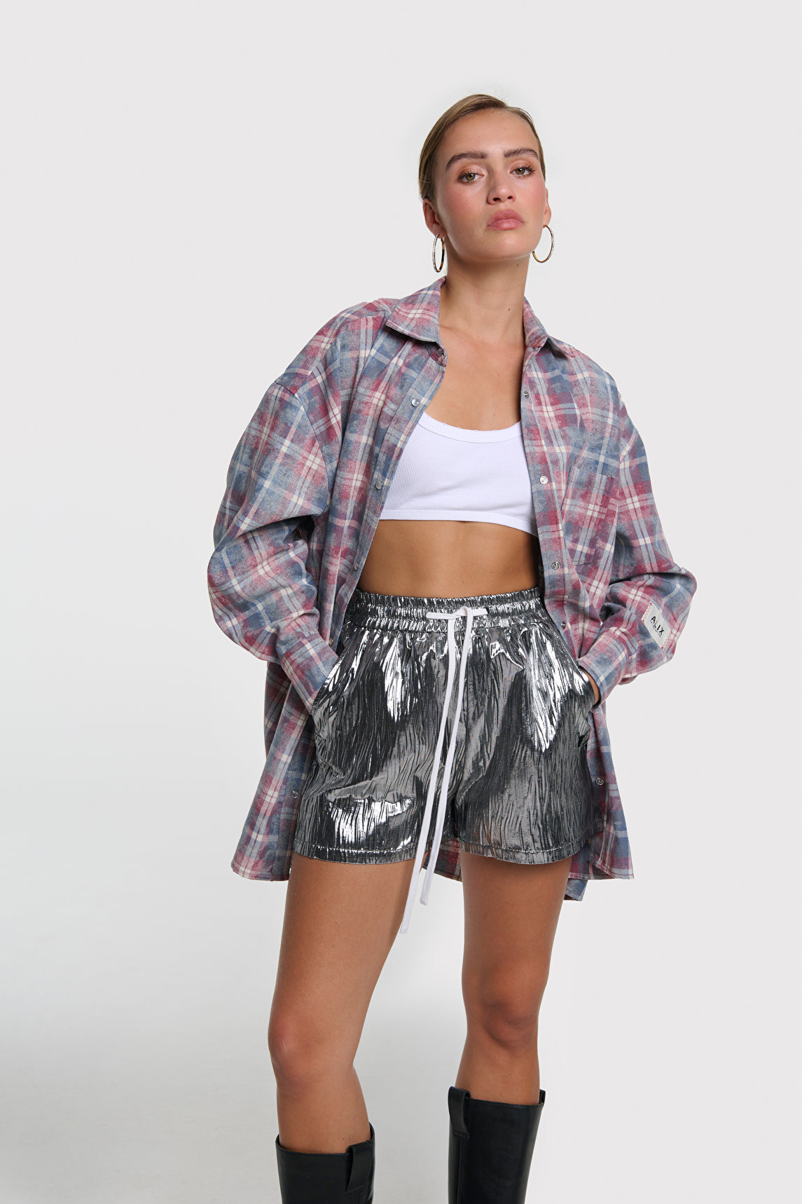 CHECKED DRESS